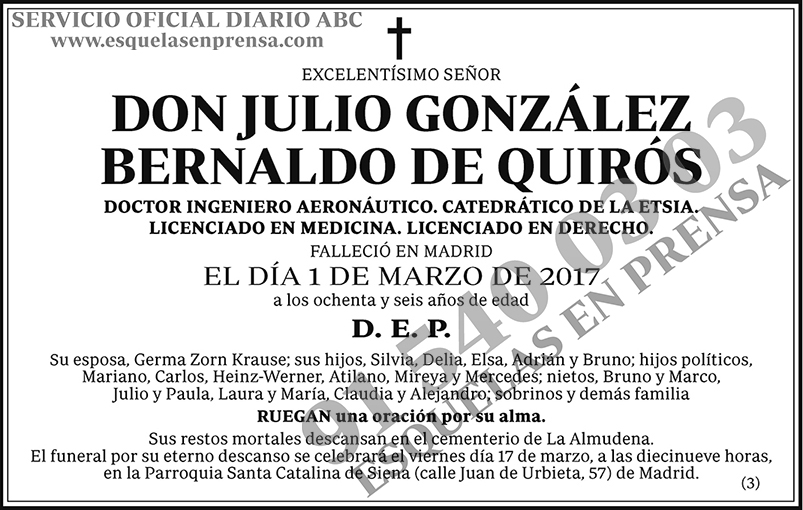 Julio González Bernaldo de Quirós